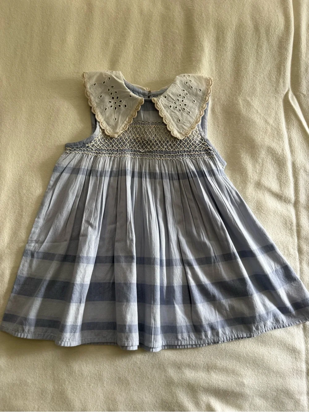 Apolina Blue Collared Dress